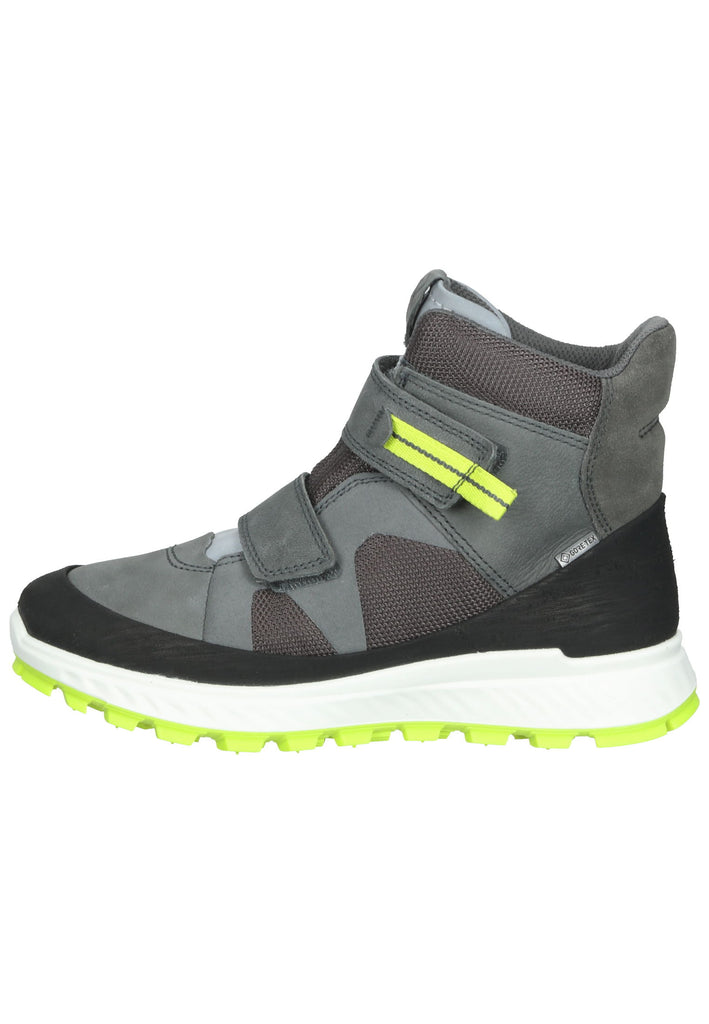 ecco Sneaker Leder/Textil Schwarz/Grau Warmfutter - surf4shoes
