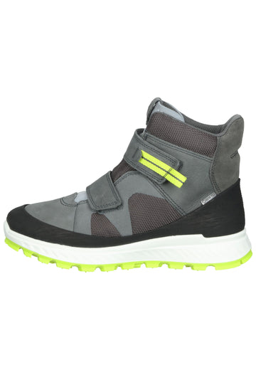 ecco Sneaker Leder/Textil Schwarz/Grau Warmfutter - surf4shoes