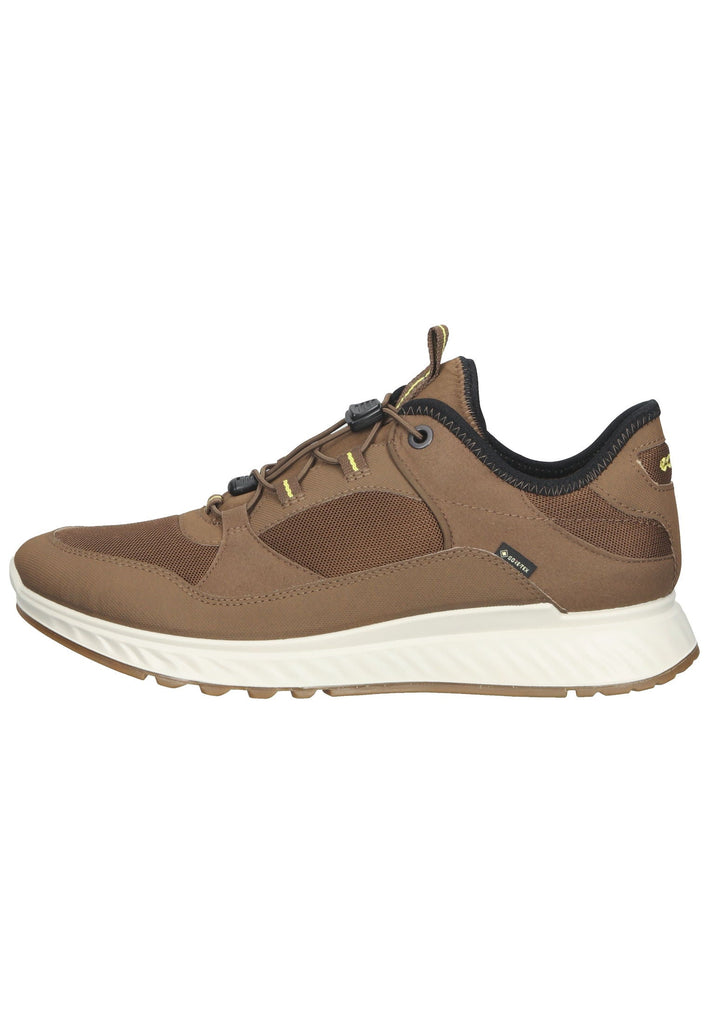 ecco Sneaker Lederimitat Braun/Gelb - surf4shoes