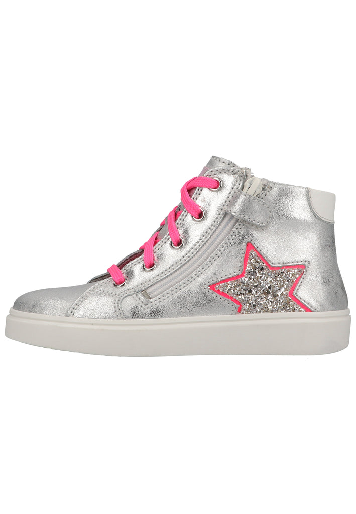 Richter Sneaker Leder/Textil Silber/Rosa - surf4shoes