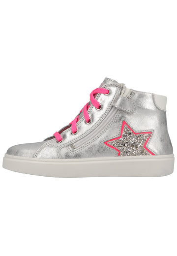 Richter Sneaker Leder/Textil Silber/Rosa - surf4shoes
