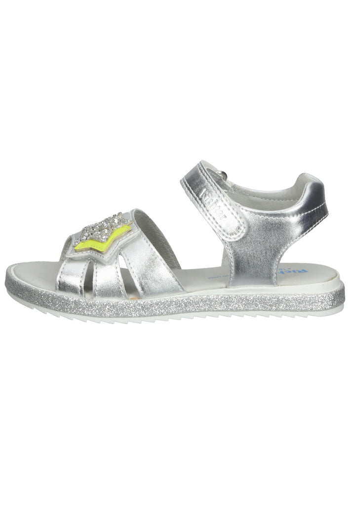Richter Sandalen Lederimitat/Textil Gelb/Silber - surf4shoes