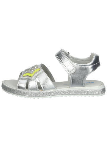 Richter Sandalen Lederimitat/Textil Gelb/Silber - surf4shoes