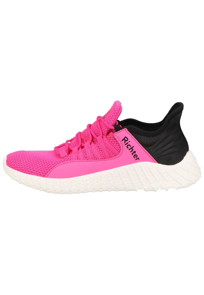Richter Sneaker Lederimitat/Textil Schwarz/Pink - surf4shoes