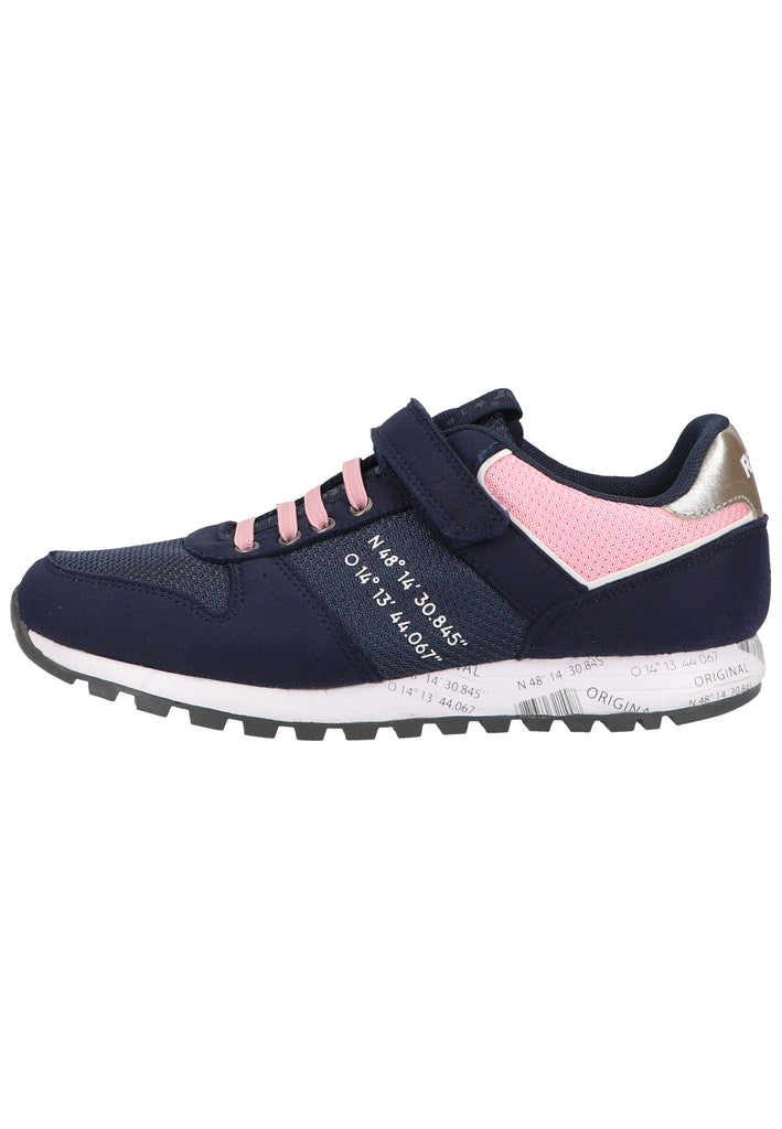 Richter Sneaker Lederimitat/Textil Dunkelbau/Silber - surf4shoes