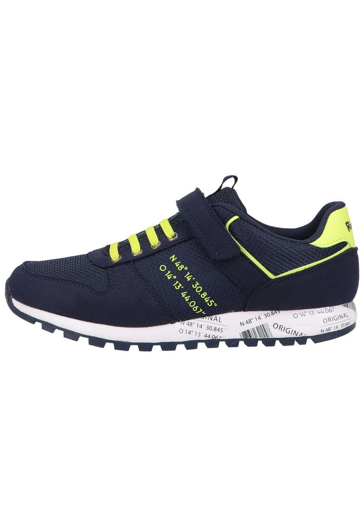 Richter Sneaker Lederimitat/Textil Blau/Gelb - surf4shoes