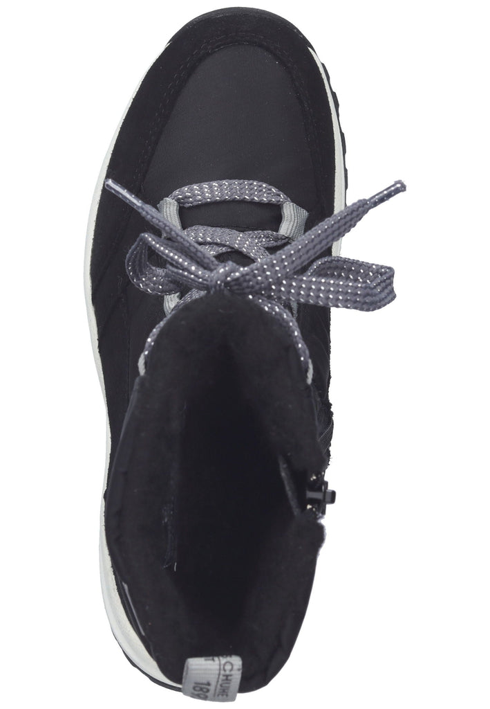 Richter Stiefel Veloursleder/Textil Schwarz Warmfutter - surf4shoes