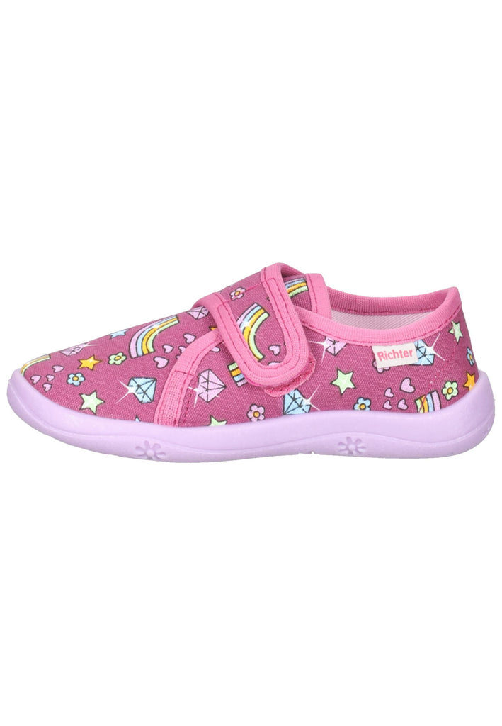 Richter Hausschuhe Textil Rosa - surf4shoes