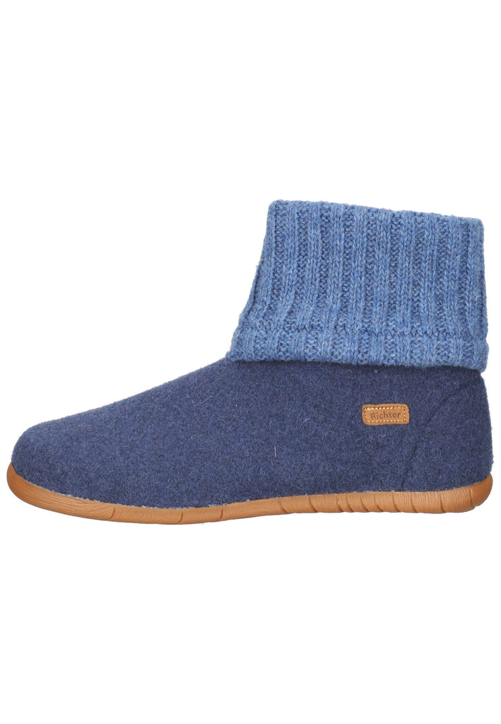 Richter Hausschuhe Filz Blau - surf4shoes