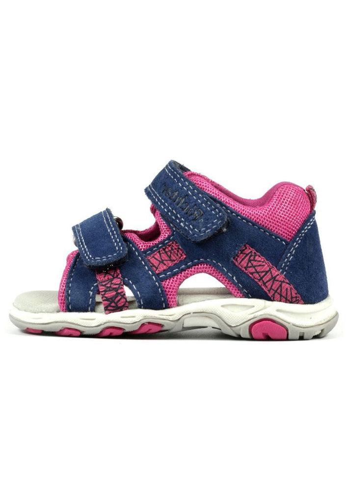 Richter Sandalen Veloursleder/Textil Blau/Pink - surf4shoes