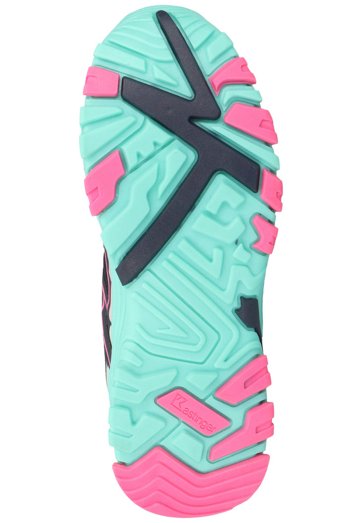 Kastinger Wanderschuhe Lederimitat/Textil Navy/Pink - surf4shoes