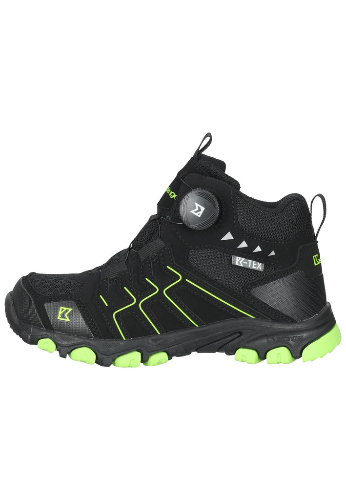 Kastinger Stiefel Lederimitat/Textil Schwarz/Lime - surf4shoes