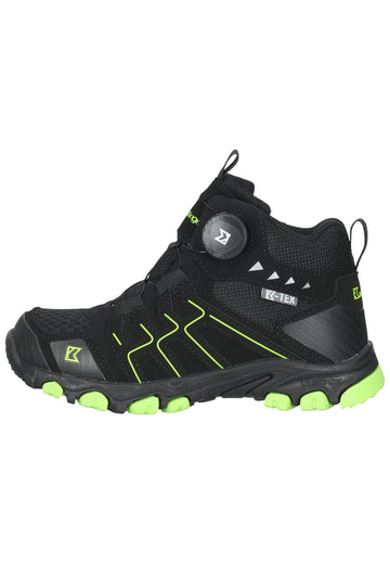 Kastinger Stiefel Lederimitat/Textil Schwarz/Lime - surf4shoes