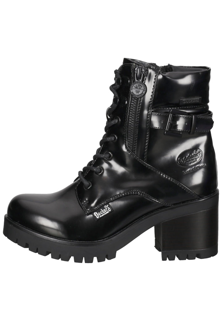 Dockers Stiefelette Lederimitat Schwarz Lack - surf4shoes