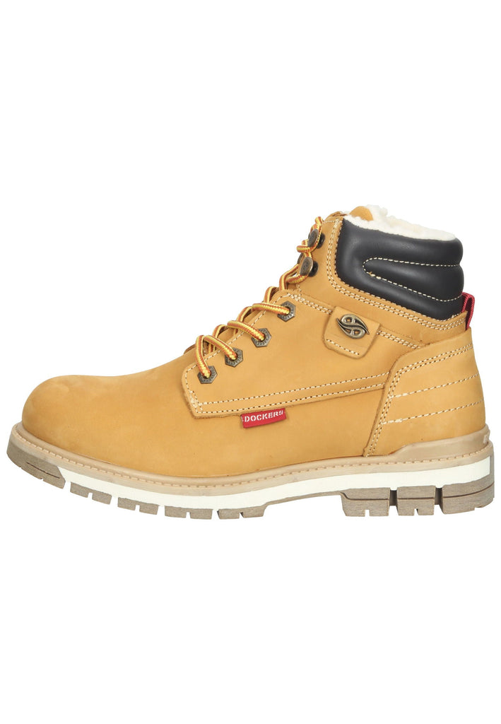 Dockers Stiefelette Leder Golden Tan Warmfutter - surf4shoes