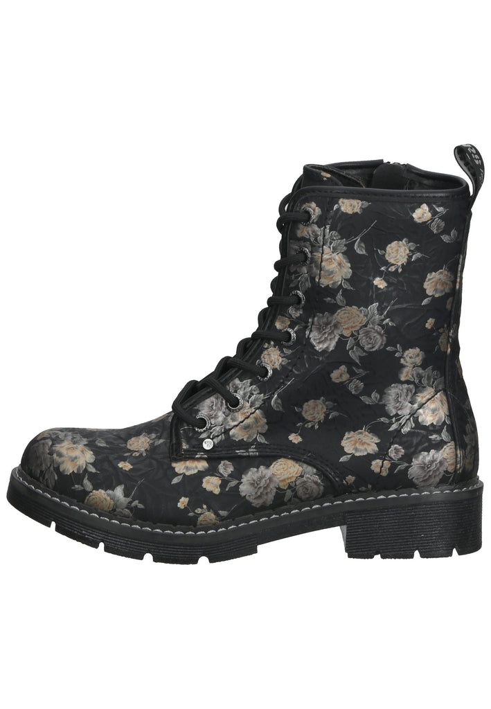 Dockers Stiefelette Lederimitat Schwarz Multi - surf4shoes