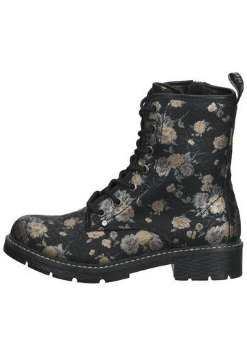 Dockers Stiefelette Lederimitat Schwarz Multi - surf4shoes