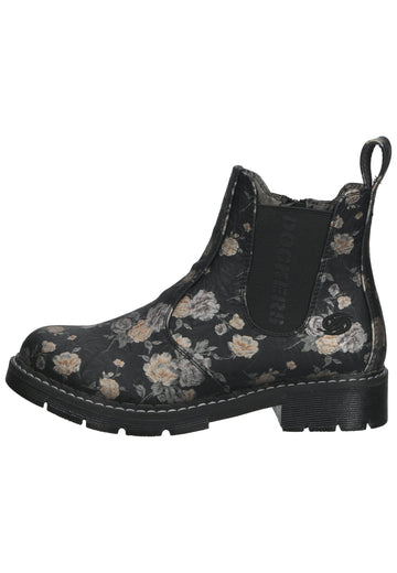 Dockers Stiefelette Lederimitat Schwarz Multi - surf4shoes