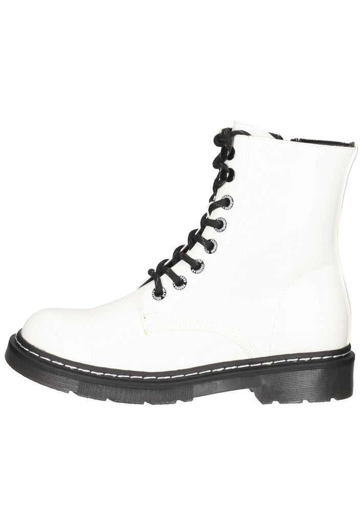 Dockers Stiefelette Lederimitat Weiß - surf4shoes