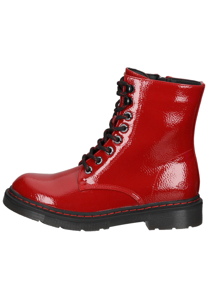 Dockers Stiefelette Lederimitat Rot Lack - surf4shoes