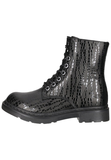 Dockers Stiefelette Lederimitat Schwarz Multi - surf4shoes