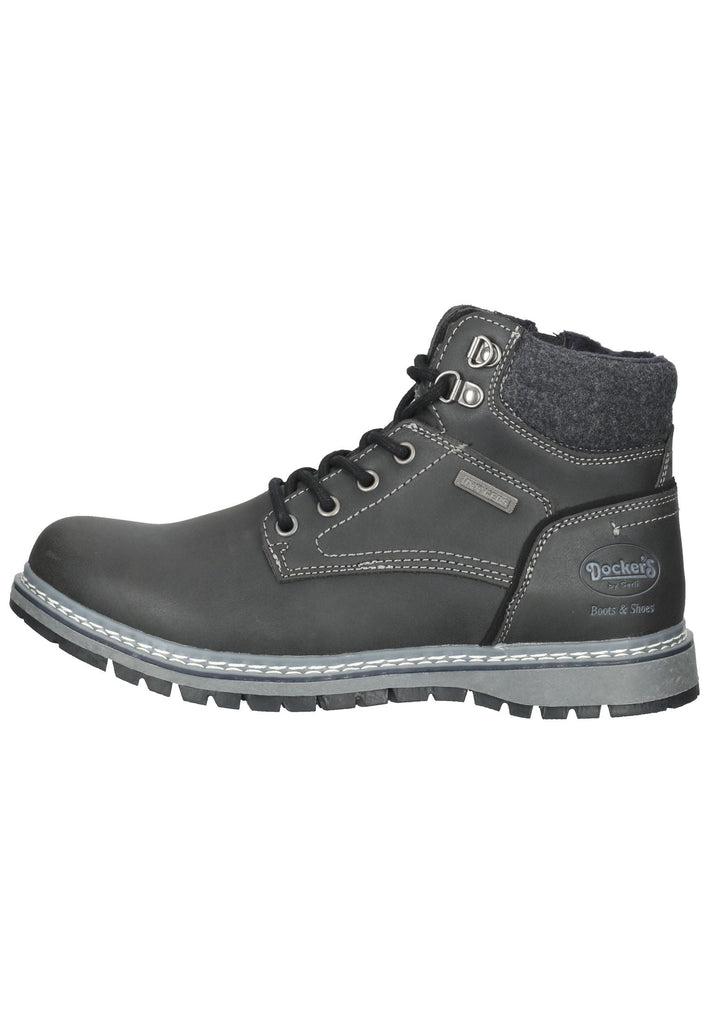 Dockers Stiefelette Lederimitat Schwarz - surf4shoes