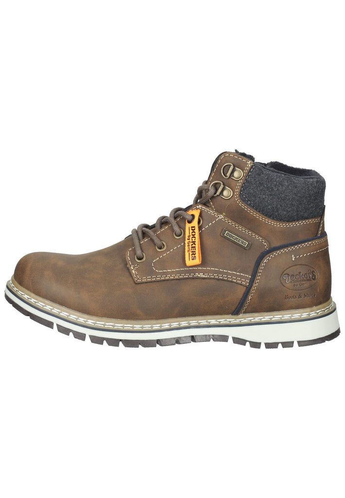 Dockers Stiefelette Lederimitat Cafe - surf4shoes