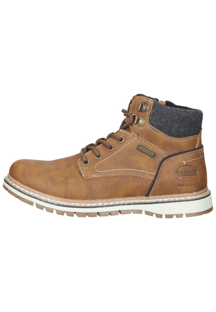 Dockers Stiefelette Lederimitat Cognac - surf4shoes