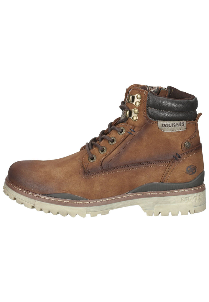 Dockers Stiefelette Lederimitat Braun - surf4shoes