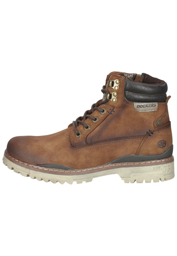 Dockers Stiefelette Lederimitat Braun - surf4shoes