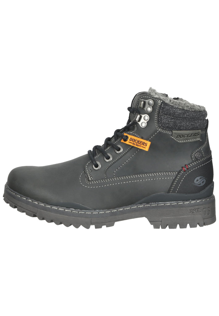 Dockers Stiefelette Lederimitat Schwarz Warmfutter - surf4shoes