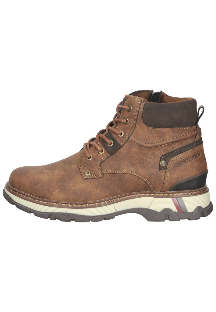 Dockers Stiefelette Lederimitat Cafe - surf4shoes