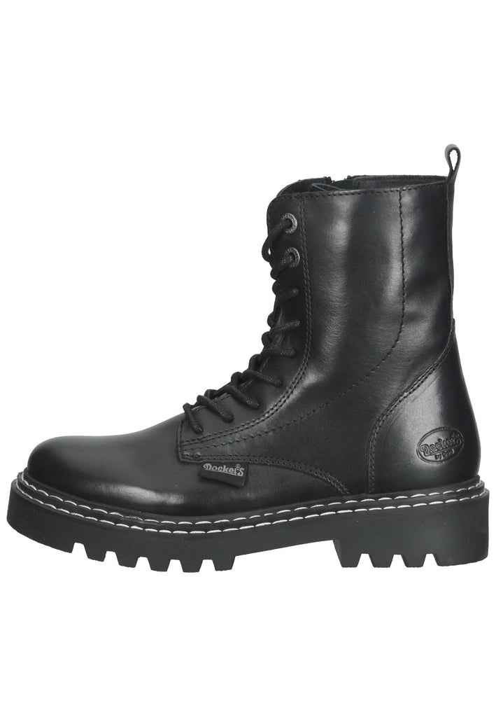Dockers Stiefelette Leder Schwarz - surf4shoes