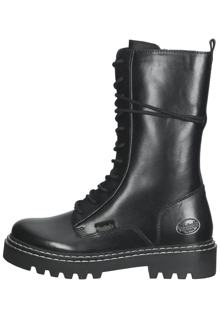 Dockers Stiefelette Leder Schwarz - surf4shoes