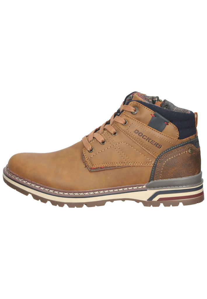 Dockers Stiefelette Lederimitat Cognac - surf4shoes