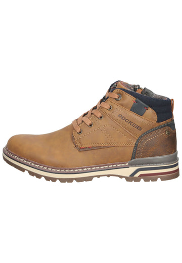 Dockers Stiefelette Lederimitat Cognac - surf4shoes