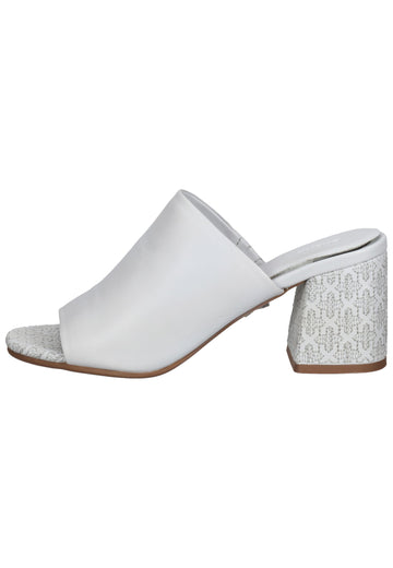 Bronx Pantoletten Leder Hellgrau - surf4shoes