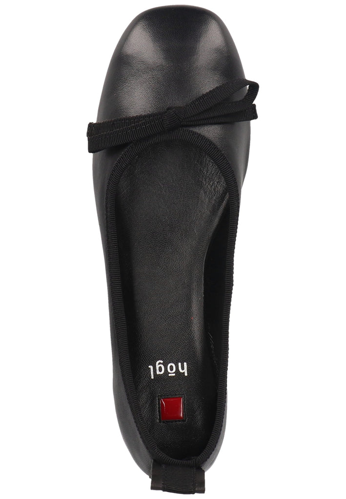 Högl Ballerinas Leder Schwarz - surf4shoes