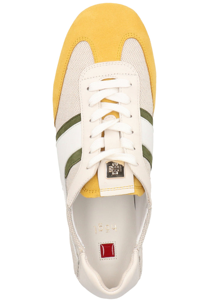 Högl Sneaker Leder/Textil Beige/Gelb - surf4shoes