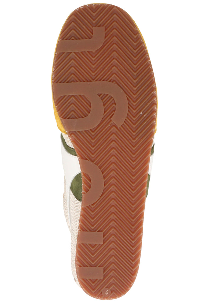 Högl Sneaker Leder/Textil Beige/Gelb - surf4shoes