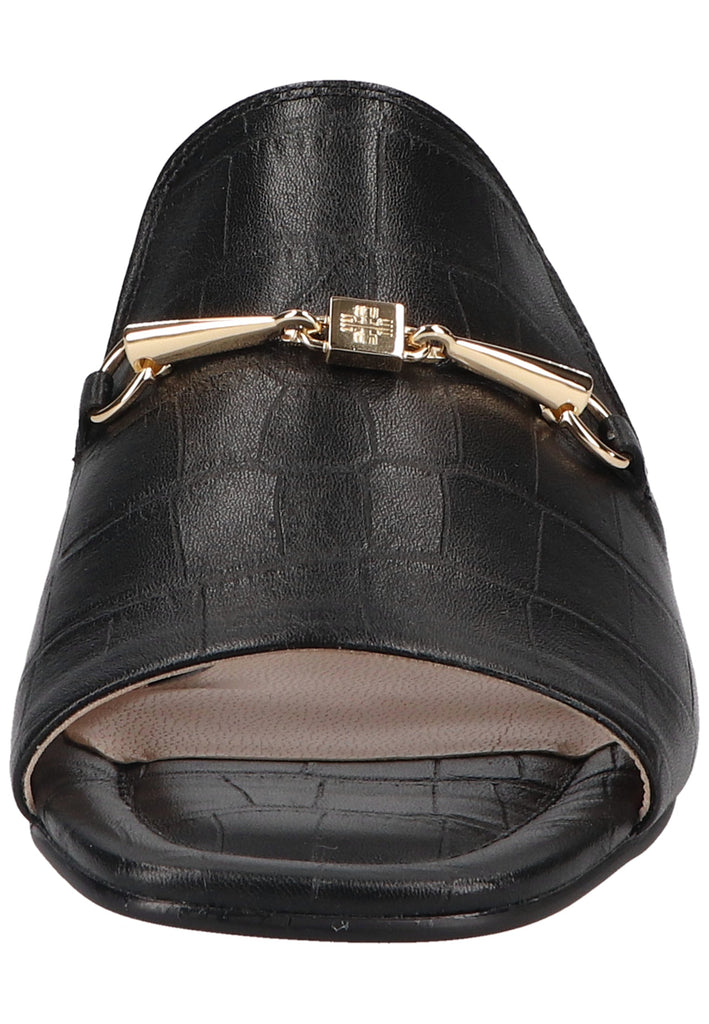 Högl Pantoletten Leder Schwarz - surf4shoes