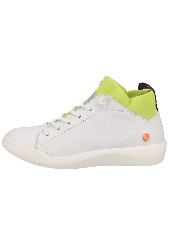 softinos Sneaker Leder Weiß/Gelb - surf4shoes