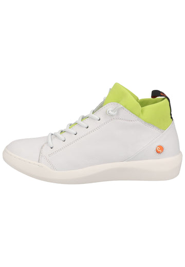 softinos Sneaker Leder Weiß/Gelb - surf4shoes