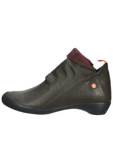 softinos Stiefelette Leder Army - surf4shoes