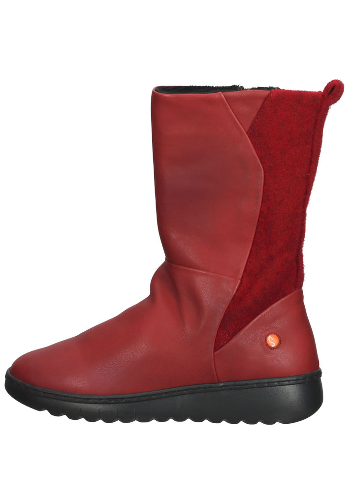 softinos Stiefelette Leder Rot - surf4shoes