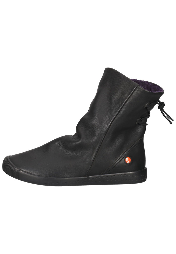softinos Stiefelette Leder Schwarz - surf4shoes