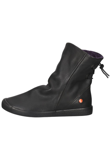 softinos Stiefelette Leder Schwarz - surf4shoes