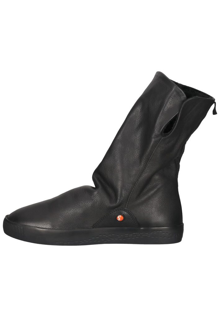 softinos Stiefelette Leder Schwarz - surf4shoes