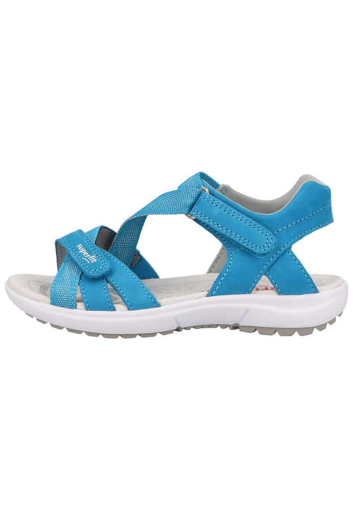 Superfit Sandalen Nubukleder/Textil Blau - surf4shoes