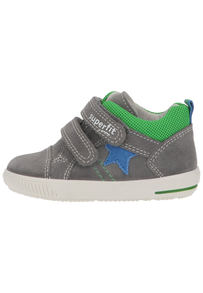 Superfit Halbschuhe Veloursleder/Textil Hellgrau - surf4shoes